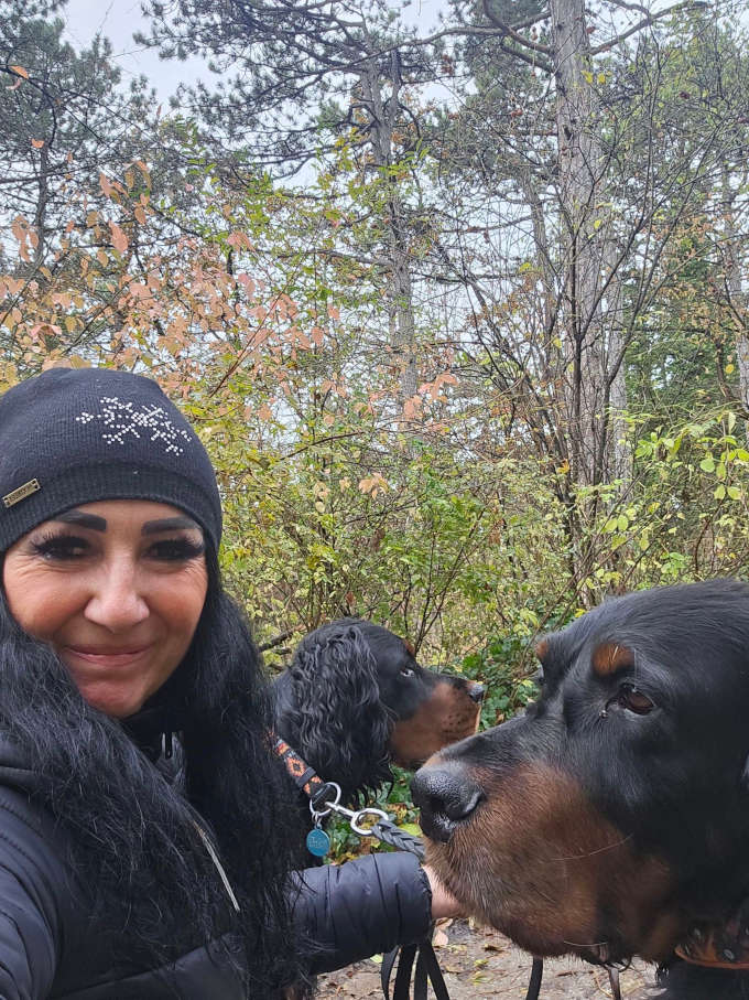 Foto mit Gordon Setter kl